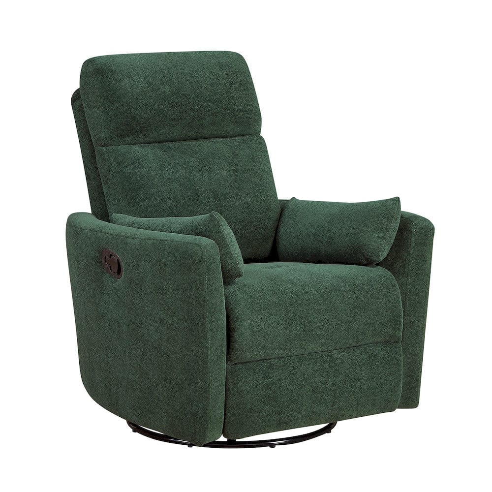 Homelegance  - Desso Swivel Glider Reclining Chair in Green - 9148GRN-1SW  view 1