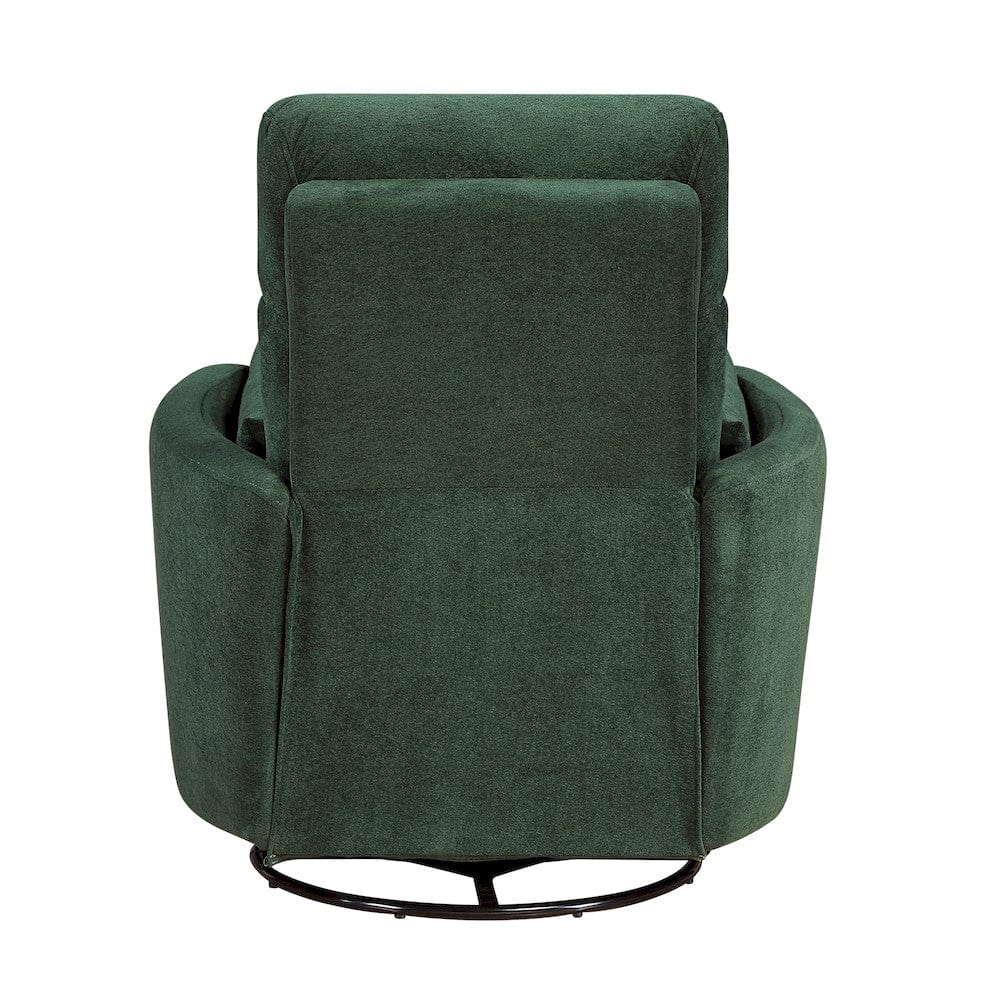 Homelegance  - Desso Swivel Glider Reclining Chair in Green - 9148GRN-1SW  view 6