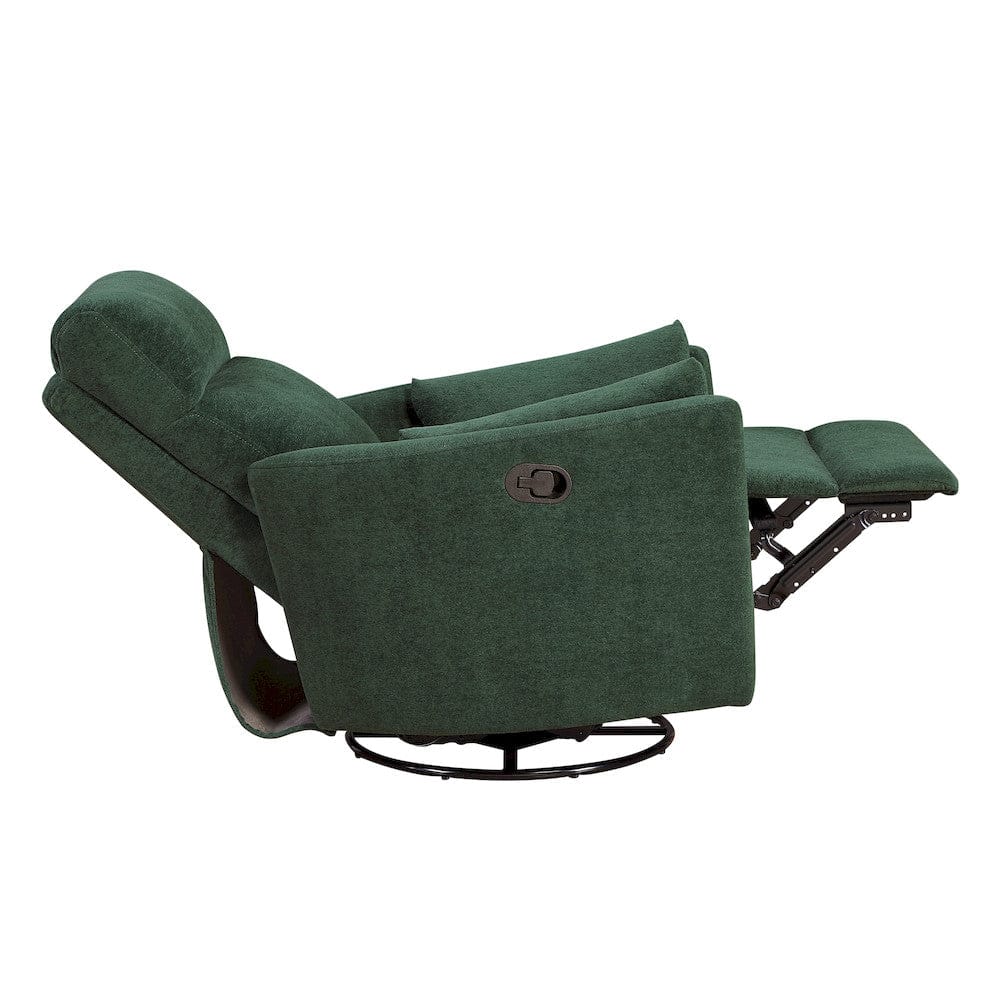 Homelegance  - Desso Swivel Glider Reclining Chair in Green - 9148GRN-1SW  view 10