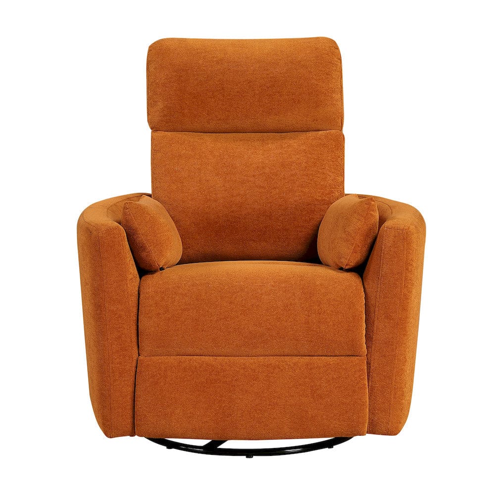 Homelegance  - Desso Swivel Glider Reclining Chair in Orange - 9148RNG-1SW  view 6