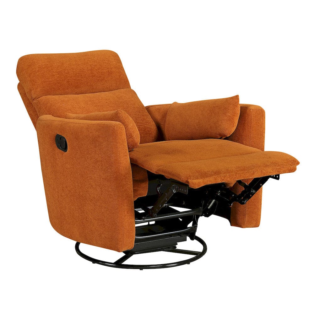 Homelegance  - Desso Swivel Glider Reclining Chair in Orange - 9148RNG-1SW  view 11