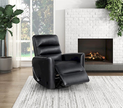 Homelegance  - Dimitri Swivel Glider Reclining Chair in Black - 9570BLK-1SW  view 12