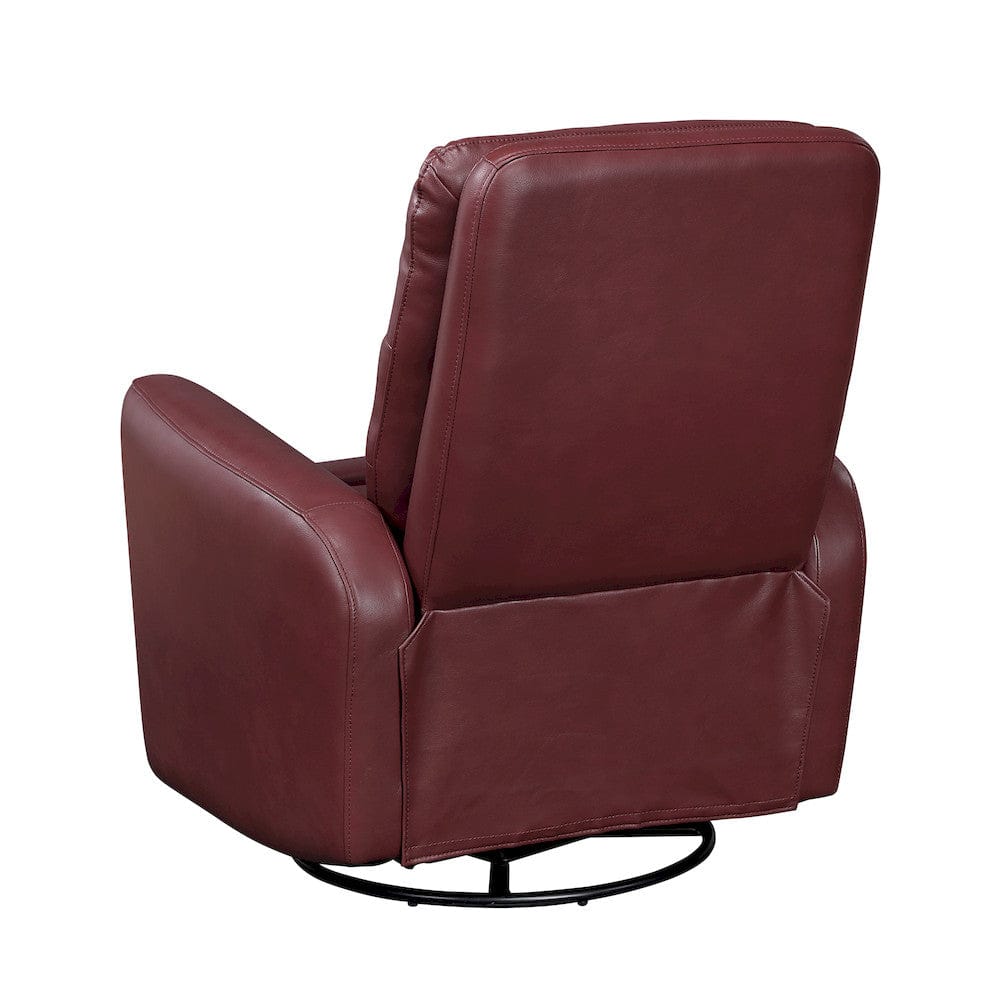 Homelegance  - Dimitri Swivel Glider Reclining Chair in Red - 9570RED-1SW  view 4