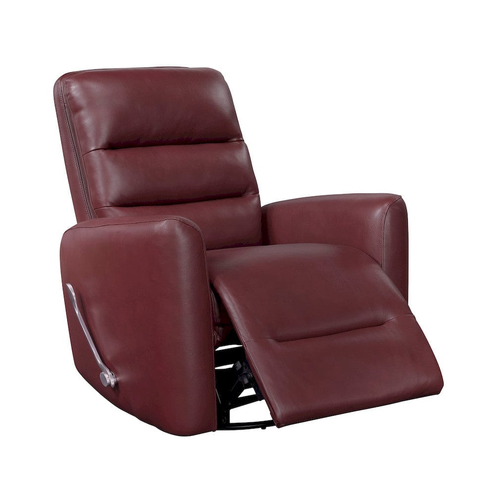 Homelegance  - Dimitri Swivel Glider Reclining Chair in Red - 9570RED-1SW  view 6