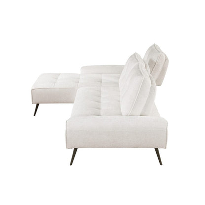 Homelegance  - Dominic 2-Piece Sectional W/ Left Chaise and Dual-position Backs for Adjustable Seat Depth in Beige - 8400BEGx2LC2R  view 9
