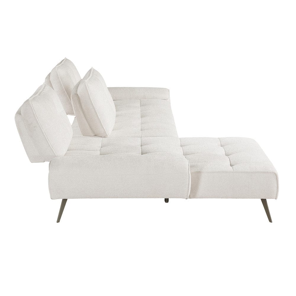 Homelegance  - Dominic 2-Piece Sectional W/ Left Chaise and Dual-position Backs for Adjustable Seat Depth in Beige - 8400BEGx2LC2R  view 10