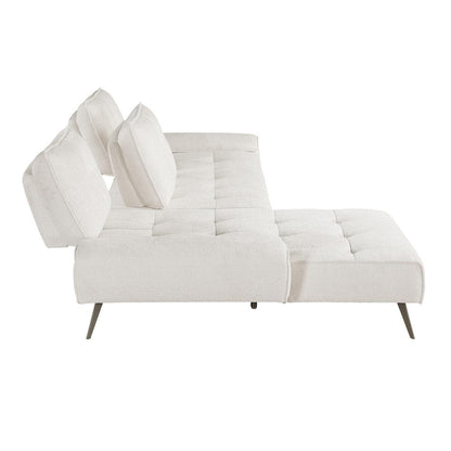 Homelegance  - Dominic 2-Piece Sectional W/ Left Chaise and Dual-position Backs for Adjustable Seat Depth in Beige - 8400BEGx2LC2R  view 10