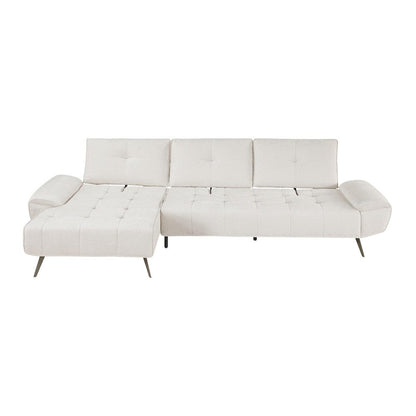 Homelegance  - Dominic 2-Piece Sectional W/ Left Chaise and Dual-position Backs for Adjustable Seat Depth in Beige - 8400BEGx2LC2R  view 12