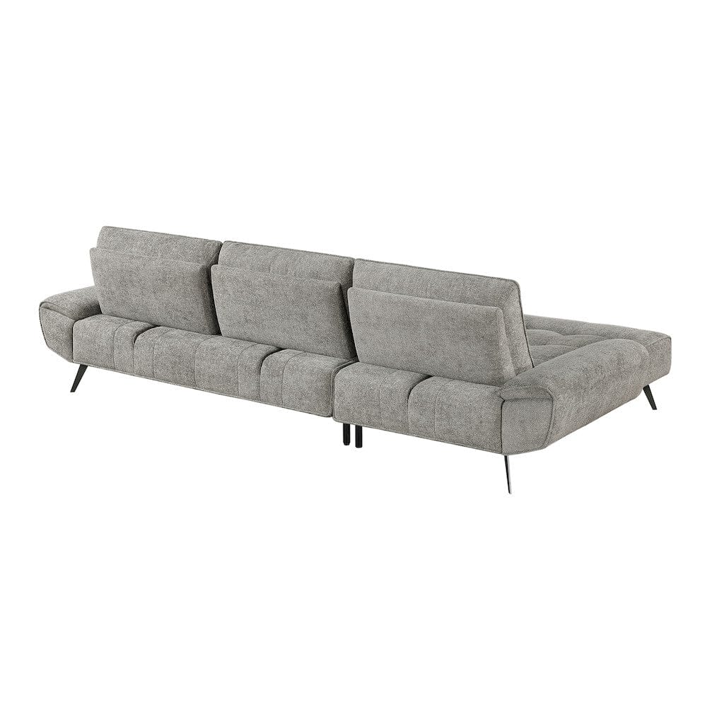 Homelegance  - Dominic 2-Piece Sectional W/ Left Chaise and Dual-position Backs for Adjustable Seat Depth in Dove gray - 8400DVGx2LC2R  view 4