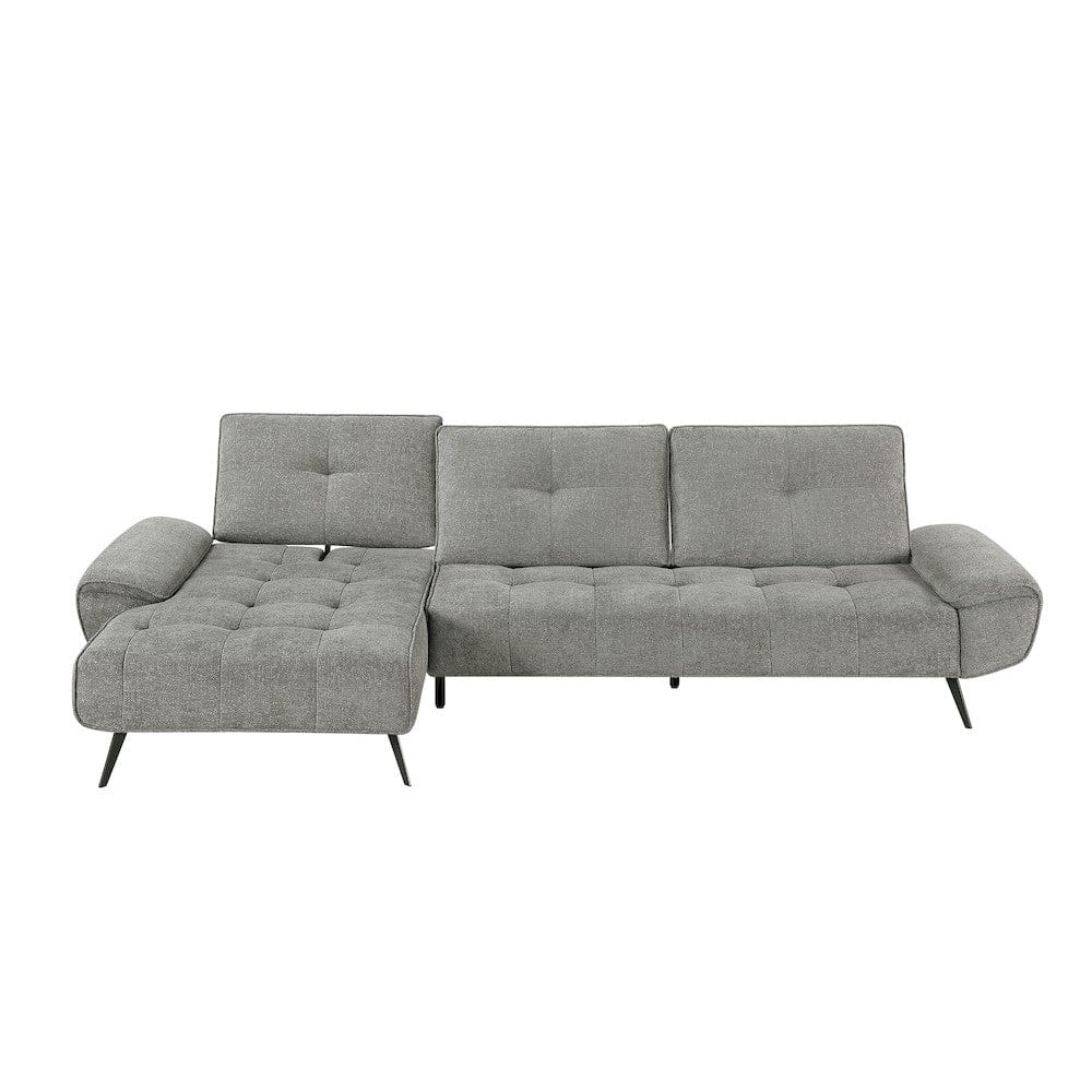 Homelegance  - Dominic 2-Piece Sectional W/ Left Chaise and Dual-position Backs for Adjustable Seat Depth in Dove gray - 8400DVGx2LC2R  view 5