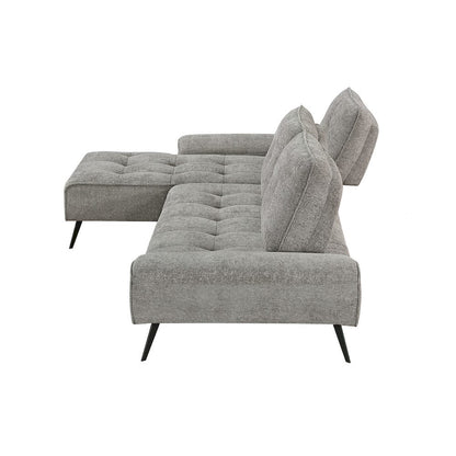 Homelegance  - Dominic 2-Piece Sectional W/ Left Chaise and Dual-position Backs for Adjustable Seat Depth in Dove gray - 8400DVGx2LC2R  view 7