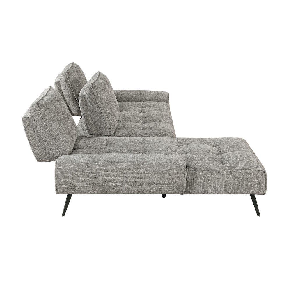 Homelegance  - Dominic 2-Piece Sectional W/ Left Chaise and Dual-position Backs for Adjustable Seat Depth in Dove gray - 8400DVGx2LC2R  view 8