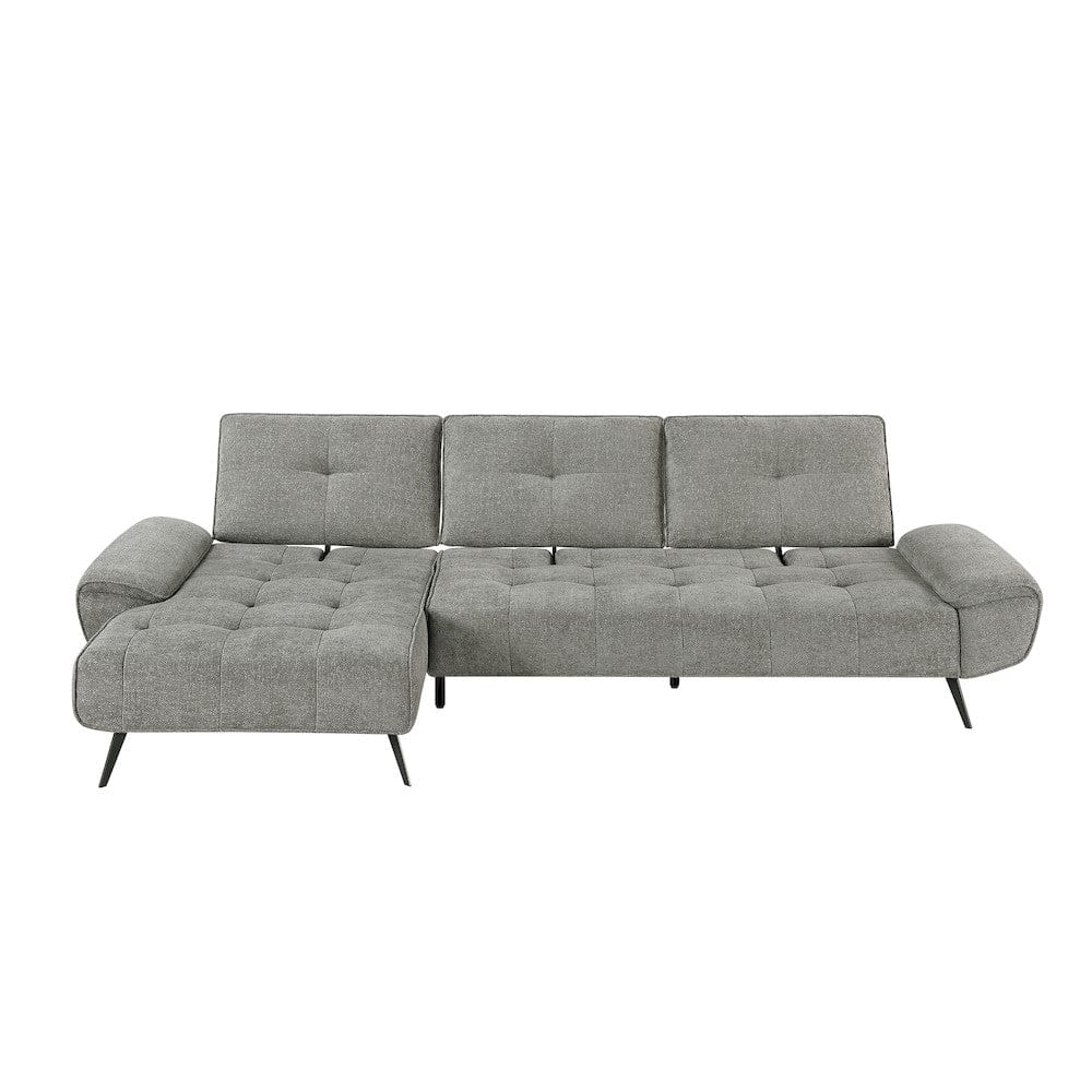 Homelegance  - Dominic 2-Piece Sectional W/ Left Chaise and Dual-position Backs for Adjustable Seat Depth in Dove gray - 8400DVGx2LC2R  view 10