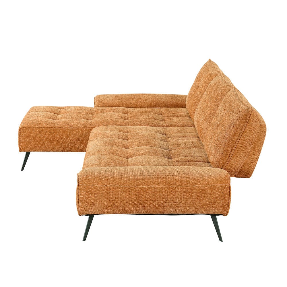 Homelegance  - Dominic 2-Piece Sectional W/ Left Chaise and Dual-position Backs for Adjustable Seat Depth in Orange - 8400RNGx2LC2R  view 12