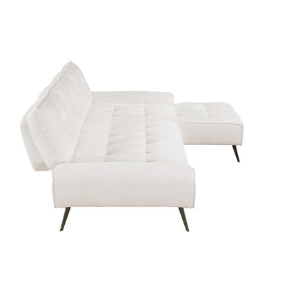 Homelegance  - Dominic 2-Piece Sectional W/ Right Chaise and Dual-position Backs for Adjustable Seat Depth in Beige - 8400BEGx22LRC  view 6