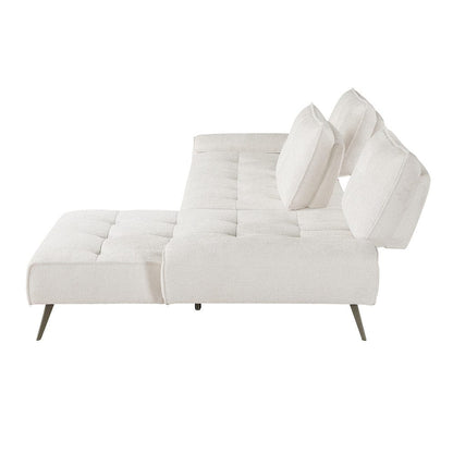Homelegance  - Dominic 2-Piece Sectional W/ Right Chaise and Dual-position Backs for Adjustable Seat Depth in Beige - 8400BEGx22LRC  view 9