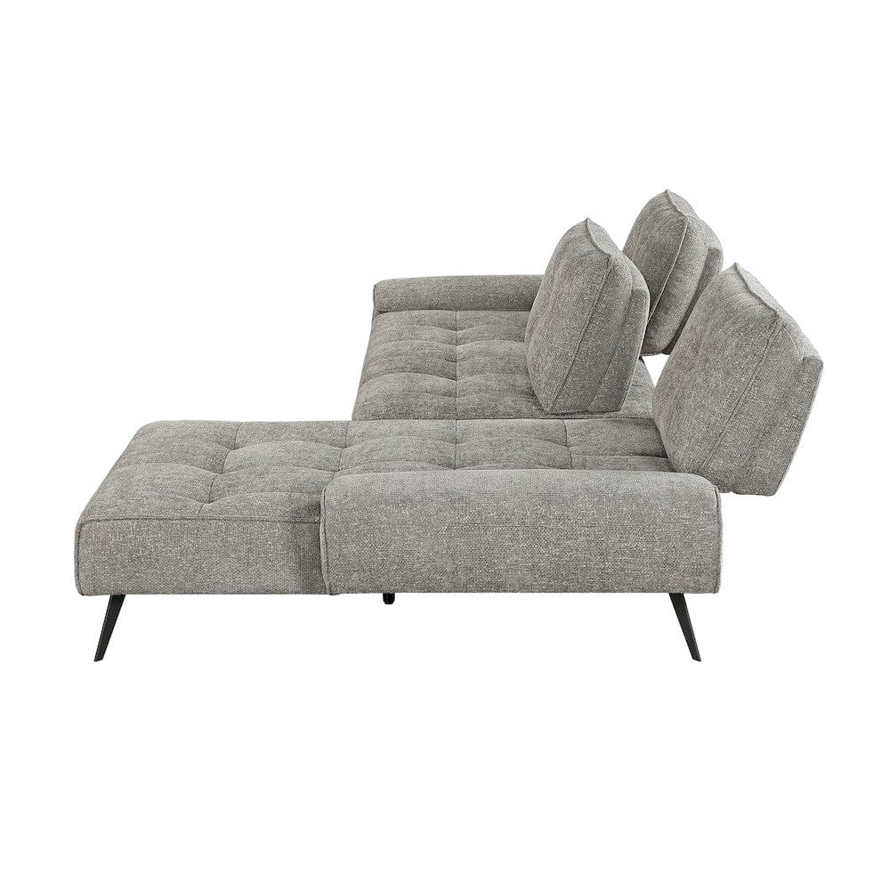 Homelegance  - Dominic 2-Piece Sectional W/ Right Chaise and Dual-position Backs for Adjustable Seat Depth in Dove gray - 8400DVGx22LRC  view 12