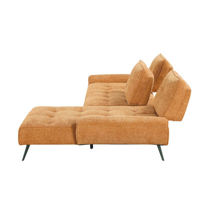 Homelegance  - Dominic 2-Piece Sectional W/ Right Chaise and Dual-position Backs for Adjustable Seat Depth in Orange - 8400RNGx22LRC  view 6