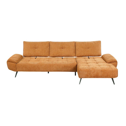 Homelegance  - Dominic 2-Piece Sectional W/ Right Chaise and Dual-position Backs for Adjustable Seat Depth in Orange - 8400RNGx22LRC  view 8