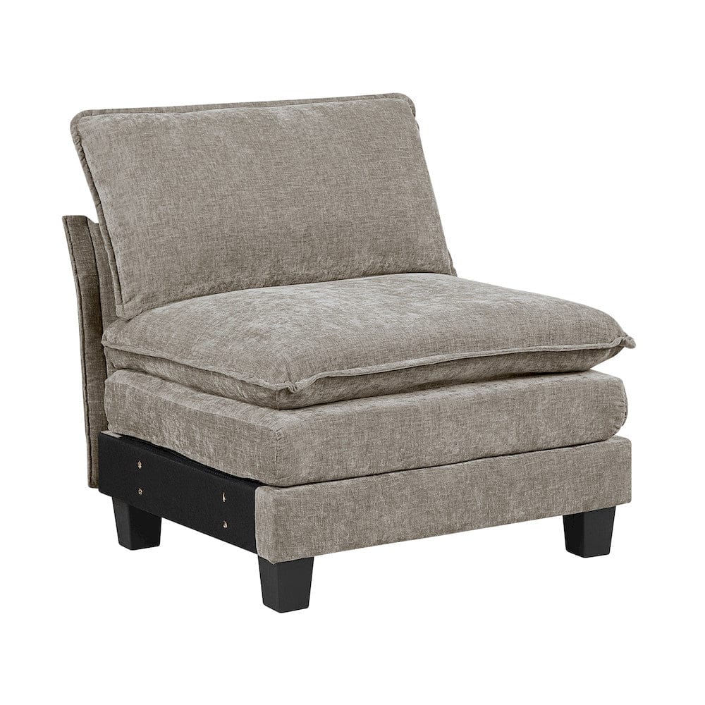 Homelegance  - Dublin 5-Piece Modular Sectional in Dark pewter - 8450PWTx54ACCR  view 7