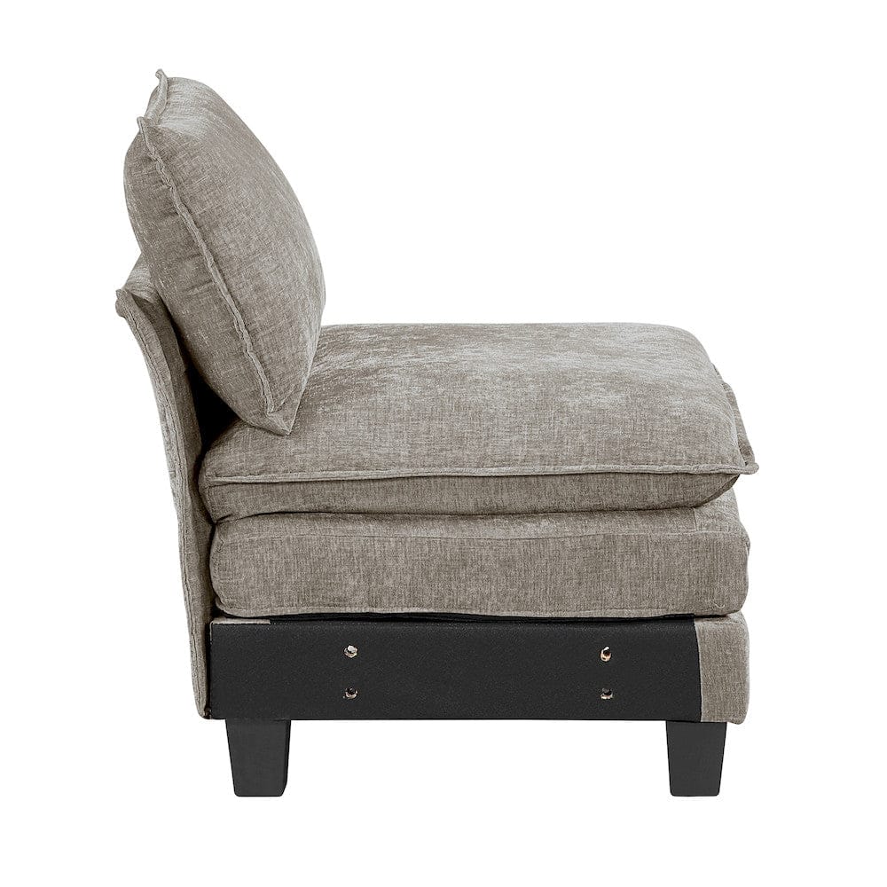 Homelegance  - Dublin 5-Piece Modular Sectional in Dark pewter - 8450PWTx54ACCR  view 8