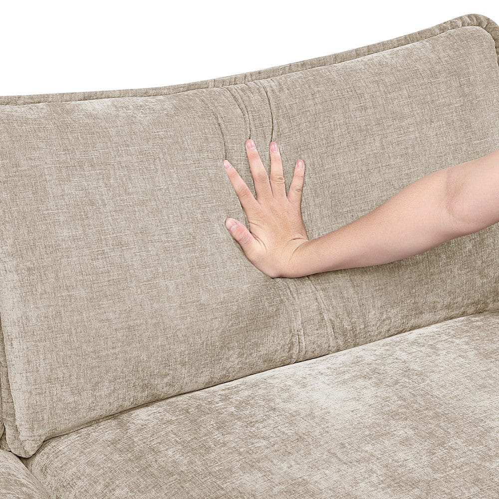 Homelegance  - Dublin 5-Piece Modular Sectional in Taupe - 8450TPEx54ACCR  view 5