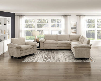 Homelegance  - Dublin 5-Piece Modular Sectional in Taupe - 8450TPEx54ACCR  view 8