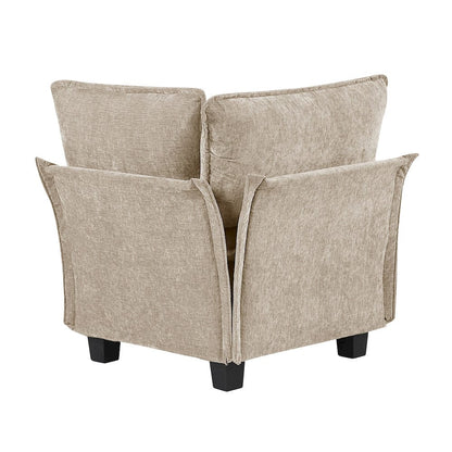 Homelegance  - Dublin 5-Piece Modular Sectional W/ Ottoman in Taupe - 8450TPEx53ACCR  view 4