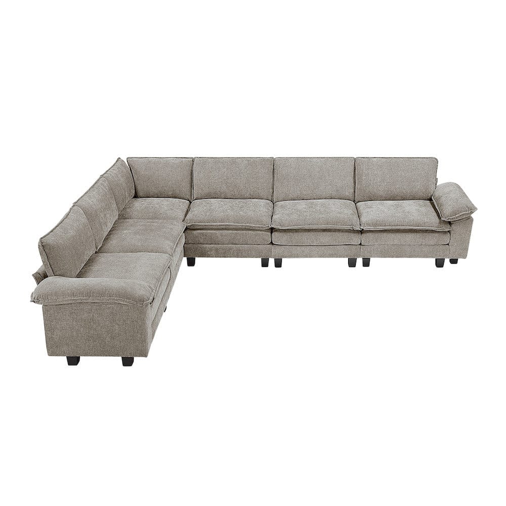 Homelegance  - Dublin 6-Piece Modular Sectional in Dark pewter - 8450PWTx65ACCR  view 4