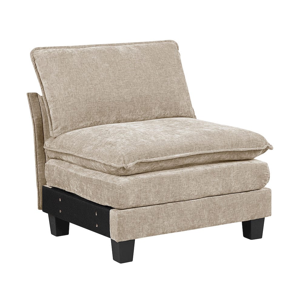 Homelegance  - Dublin 6-Piece Modular Sectional in Taupe - 8450TPEx65ACCR  view 7