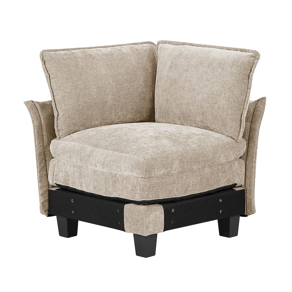 Homelegance  - Dublin 6-Piece Modular Sectional in Taupe - 8450TPEx65ACCR  view 11