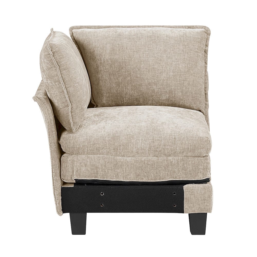 Homelegance  - Dublin 6-Piece Modular Sectional in Taupe - 8450TPEx65ACCR  view 12