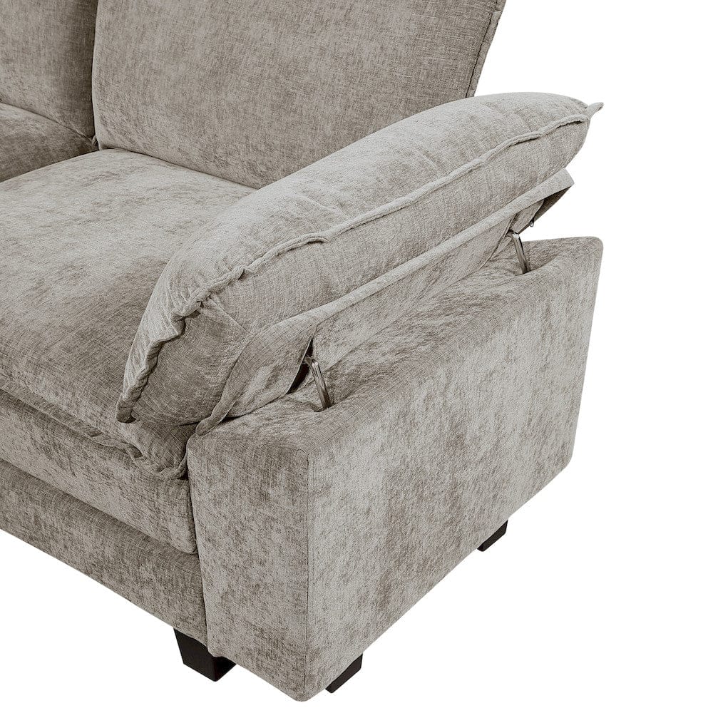 Homelegance  - Dublin Love Seat in Dark pewter - 8450PWT-2x  view 6