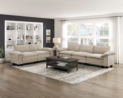 Homelegance  - Dublin Love Seat in Taupe - 8450TPE-2x  view 6