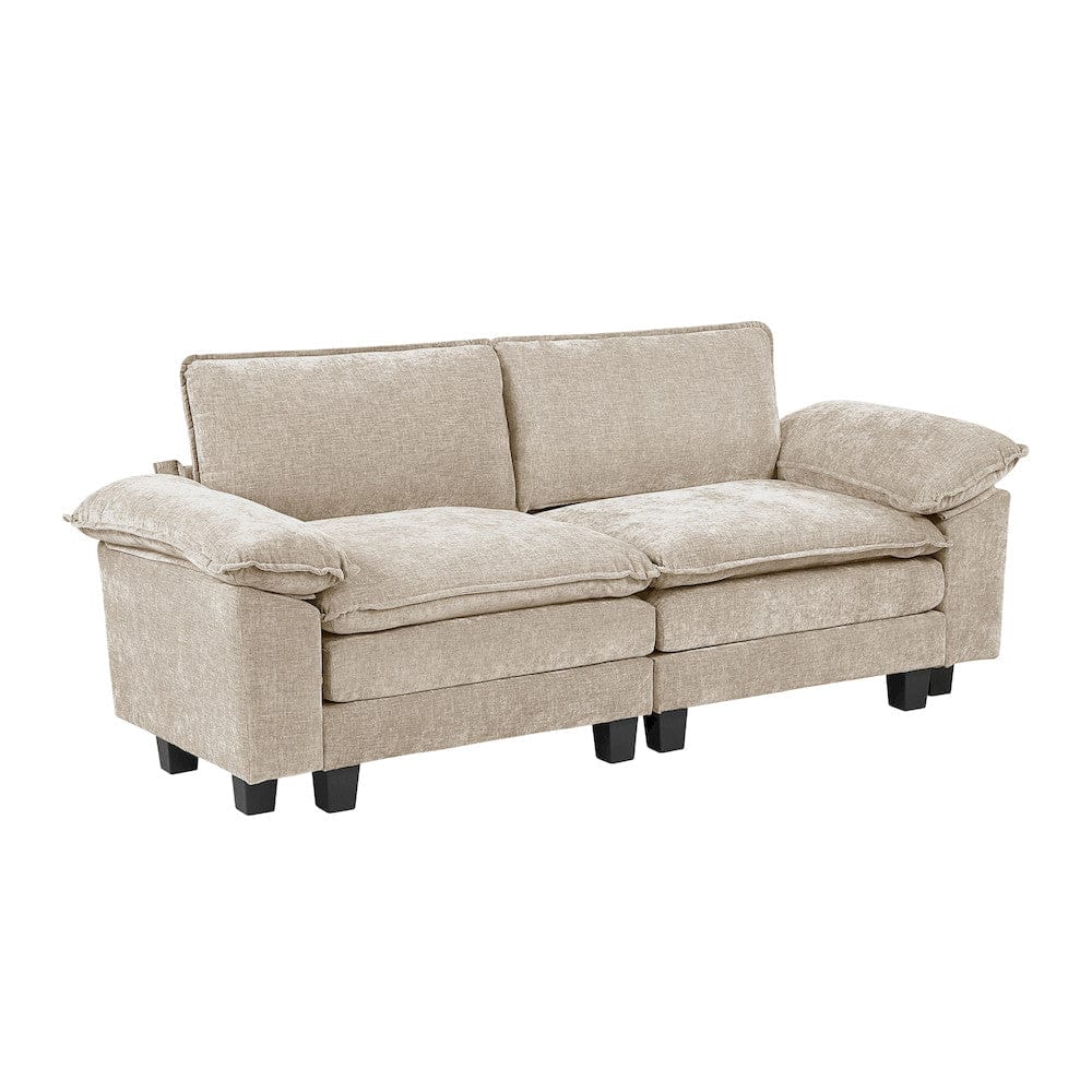 Homelegance  - Dublin Love Seat in Taupe - 8450TPE-2x  view 7