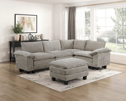Homelegance  - Dublin Ottoman in Dark pewter - 8450PWT-4  view 5