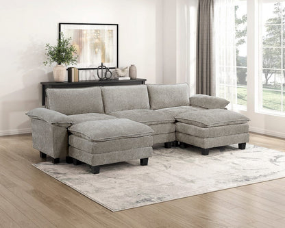 Homelegance  - Dublin Ottoman in Dark pewter - 8450PWT-4  view 6