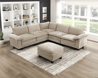 Homelegance  - Dublin Ottoman in Taupe - 8450TPE-4  view 2