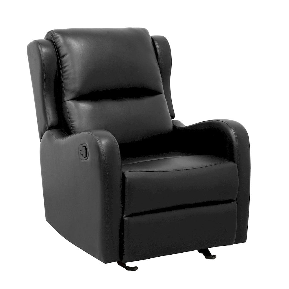 Homelegance  - Durant Glider Reclining Chair in Black - 8527BLK-1GD  view 2