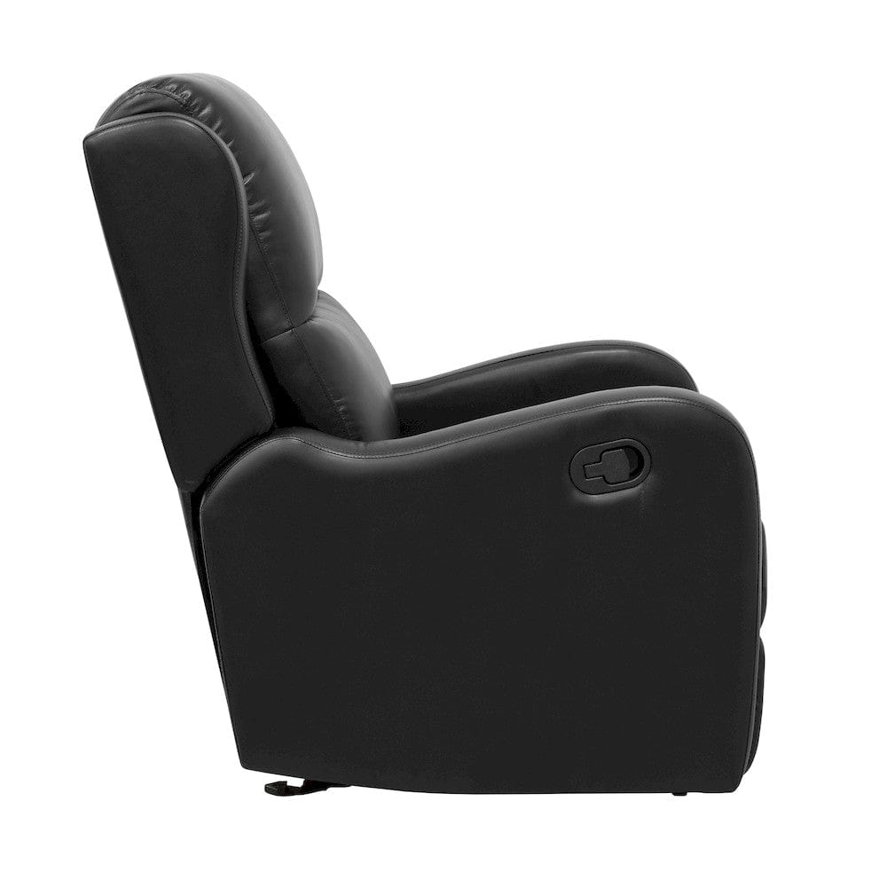 Homelegance  - Durant Glider Reclining Chair in Black - 8527BLK-1GD  view 3