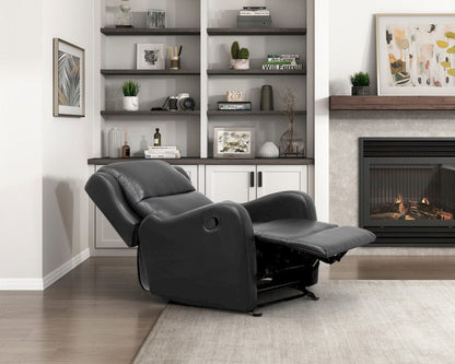 Homelegance  - Durant Glider Reclining Chair in Black - 8527BLK-1GD  view 7