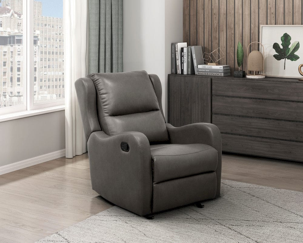 Homelegance  - Durant Glider Reclining Chair in Gray - 8527GRY-1GD  view 3