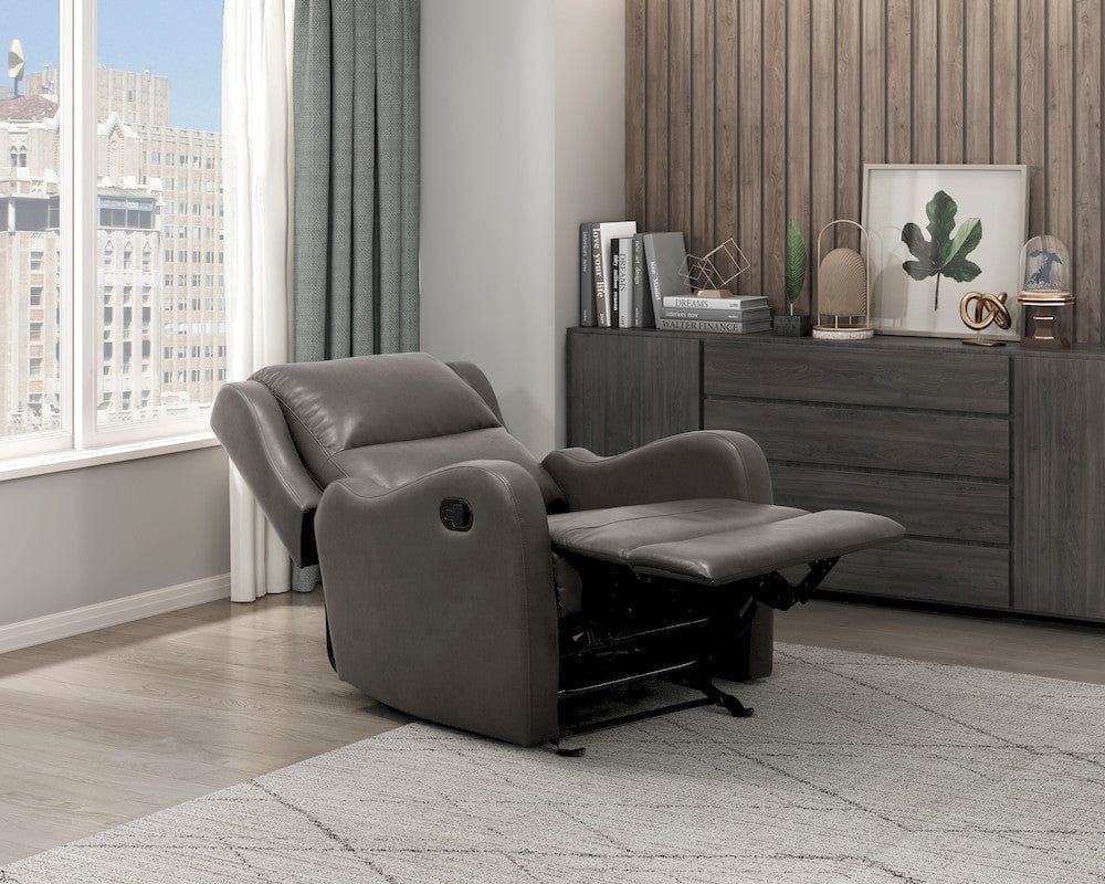 Homelegance  - Durant Glider Reclining Chair in Gray - 8527GRY-1GD  view 4