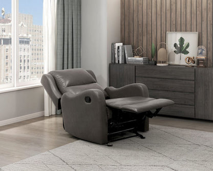 Homelegance  - Durant Glider Reclining Chair in Gray - 8527GRY-1GD  view 4