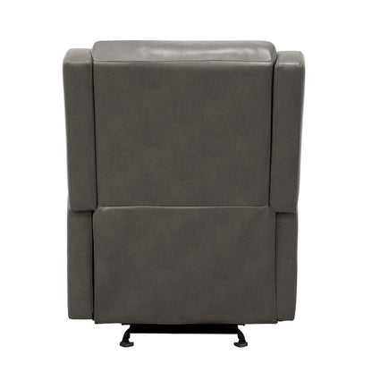 Homelegance  - Durant Glider Reclining Chair in Gray - 8527GRY-1GD  view 8