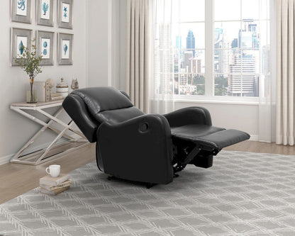 Homelegance  - Durant Reclining Chair in Black - 8527BLK-1  view 7