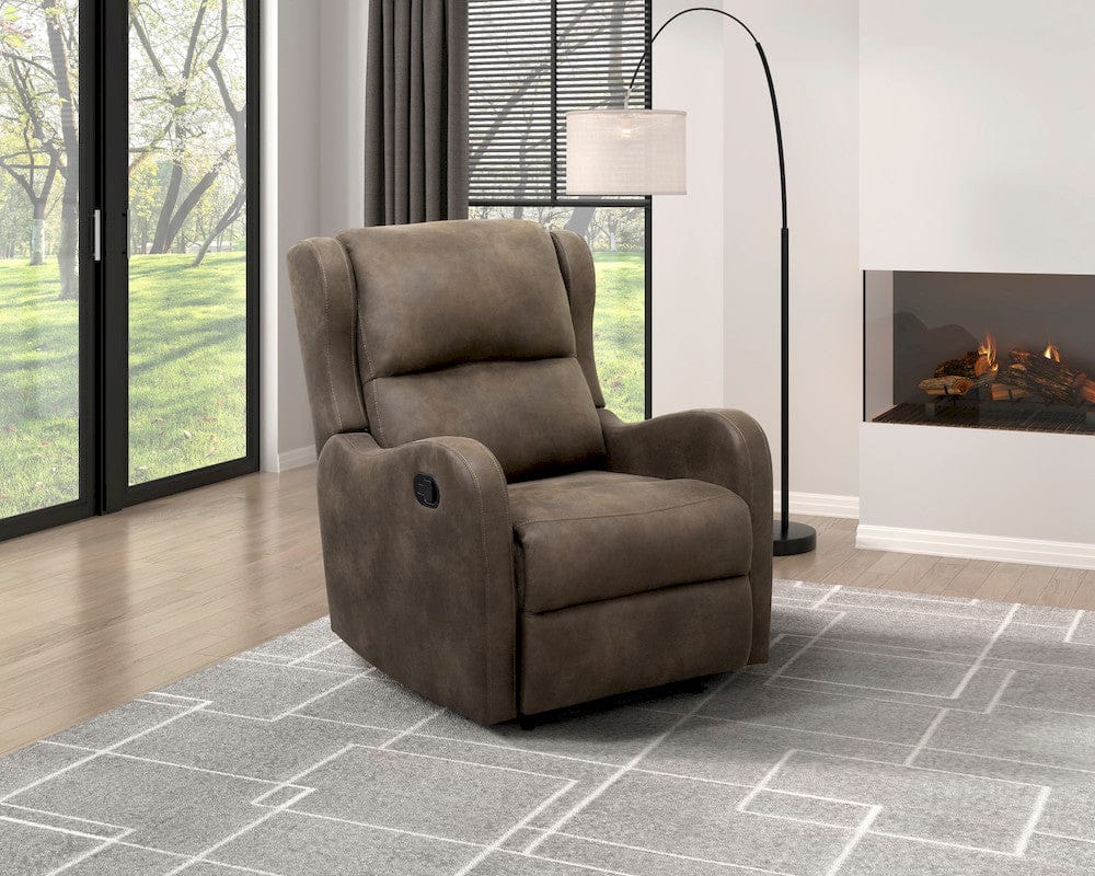 Homelegance  - Durant Reclining Chair in Brown - 8527BRW-1  view 6