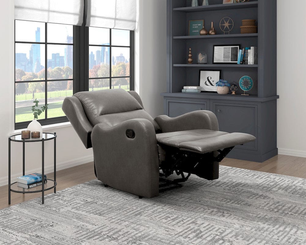 Homelegance  - Durant Reclining Chair in Gray - 8527GRY-1  view 8