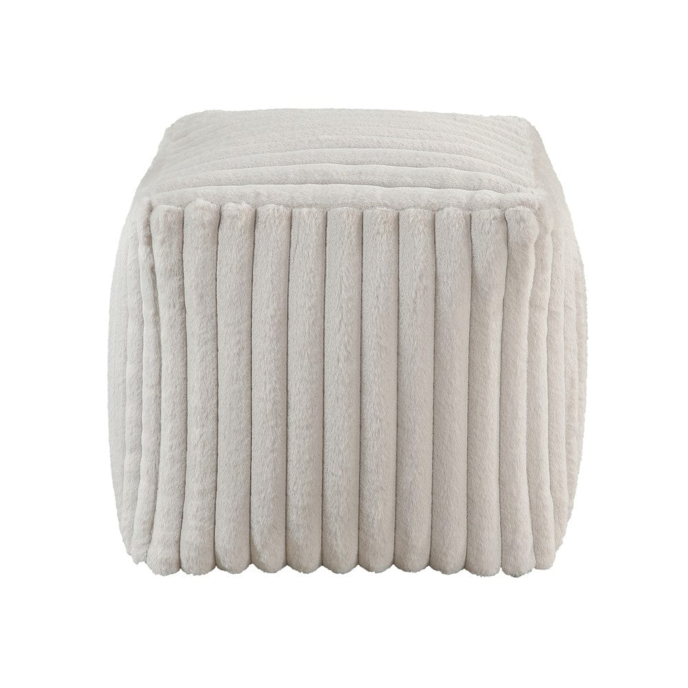 Homelegance  - Easley Pouf (no Wooden Frame) in Off-White - P31001  view 1