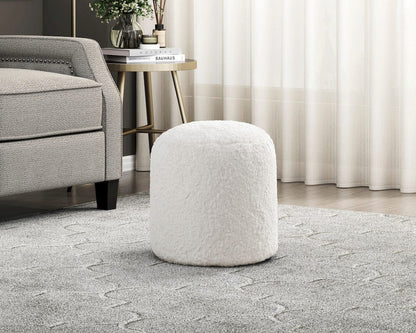 Homelegance  - Easley Pouf (no Wooden Frame) in Off-White - P31010  view 3
